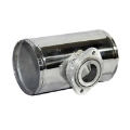3" 89mm Aluminum BOV Blow Off Valve Adapter Turbo Flange Pipe Silver