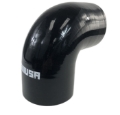 Picture of 3" inch I.D. 90°Degree Hose Turbo Silicone Elbow Coupler Pipe Black