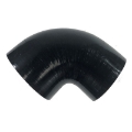 3.5" To 4" Silicone 90 Degree Hose Reducer Pipe Universal 89mm To 102mm Black