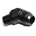 45 Degree AN8 8AN Male to 1/4"NPT Male Fuel Oil Gas Line Fitting Adapter Black