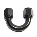 (one) 10AN AN-10 180 Degree Swivel Fuel Oil Gas Line Female to Female Fitting