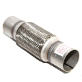 Piping Connector 2.25" ID 10" Overall Length w/6" Double Braided SS Flex Pipe